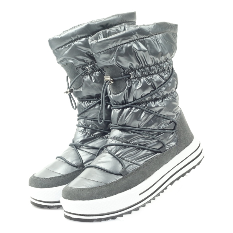Bottes de neige sport sur fourrure DK gris 3