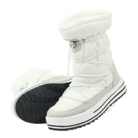 Bottes de neige sport sur fourrure DK blanche 5