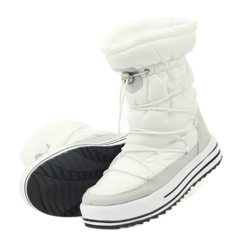 Bottes de neige sport sur fourrure DK blanc 5