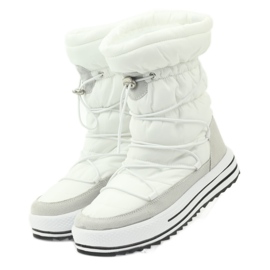 Bottes de neige sport sur fourrure DK blanc 3