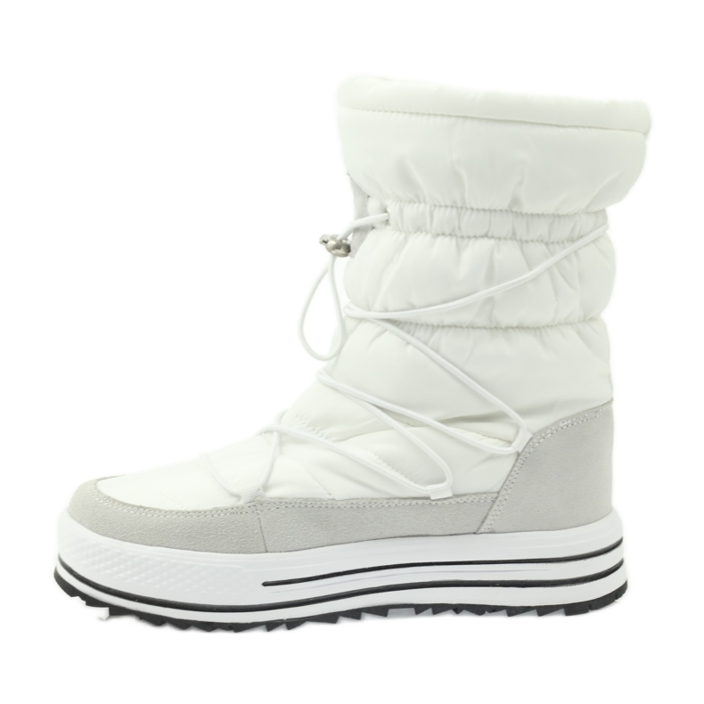 Bottes de neige sport sur fourrure DK blanche 2