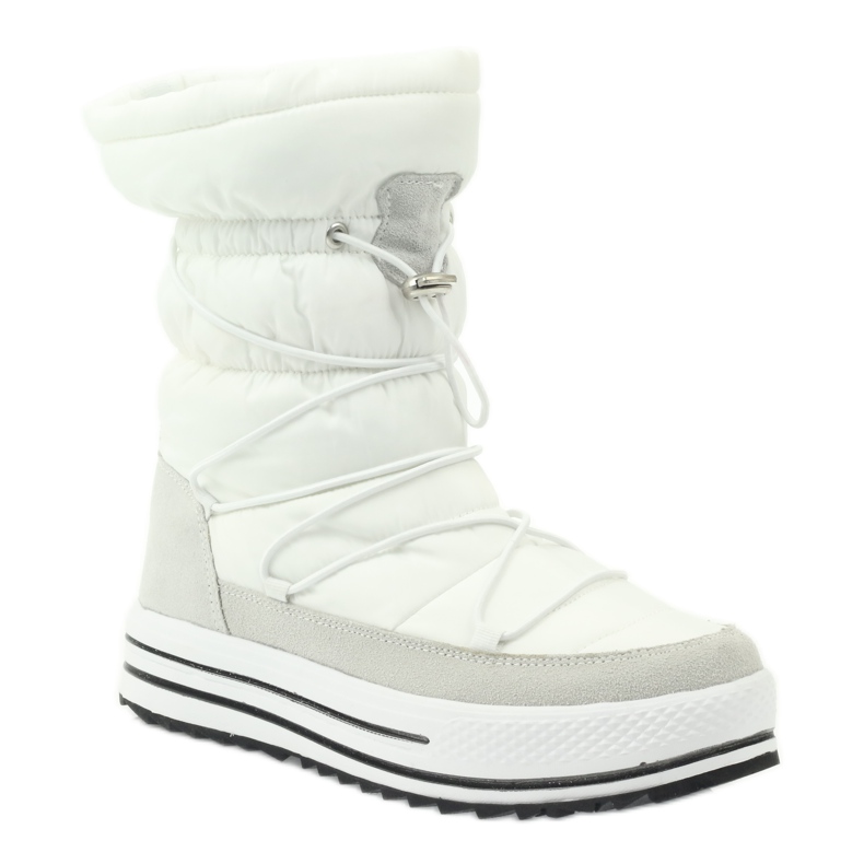Bottes de neige sport sur fourrure DK blanc 1