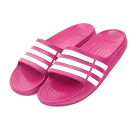 Chaussons Adidas Duramo Slide K Jr G06797 blanc rose 3