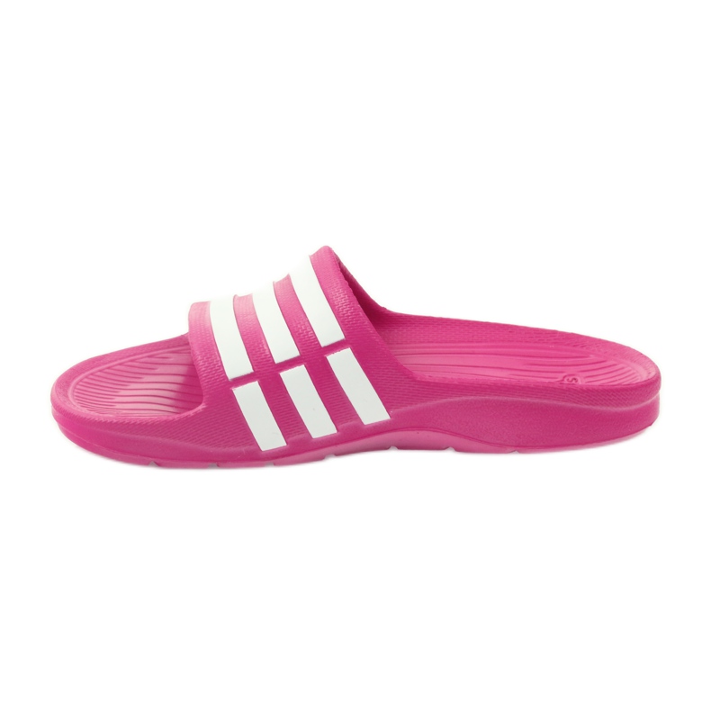 Chaussons Adidas Duramo Slide K Jr G06797 blanche rose 2