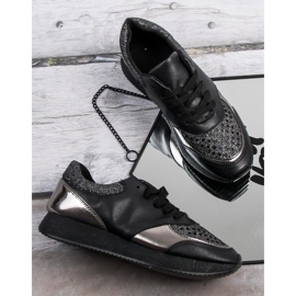 Baskets à la mode le noir 8