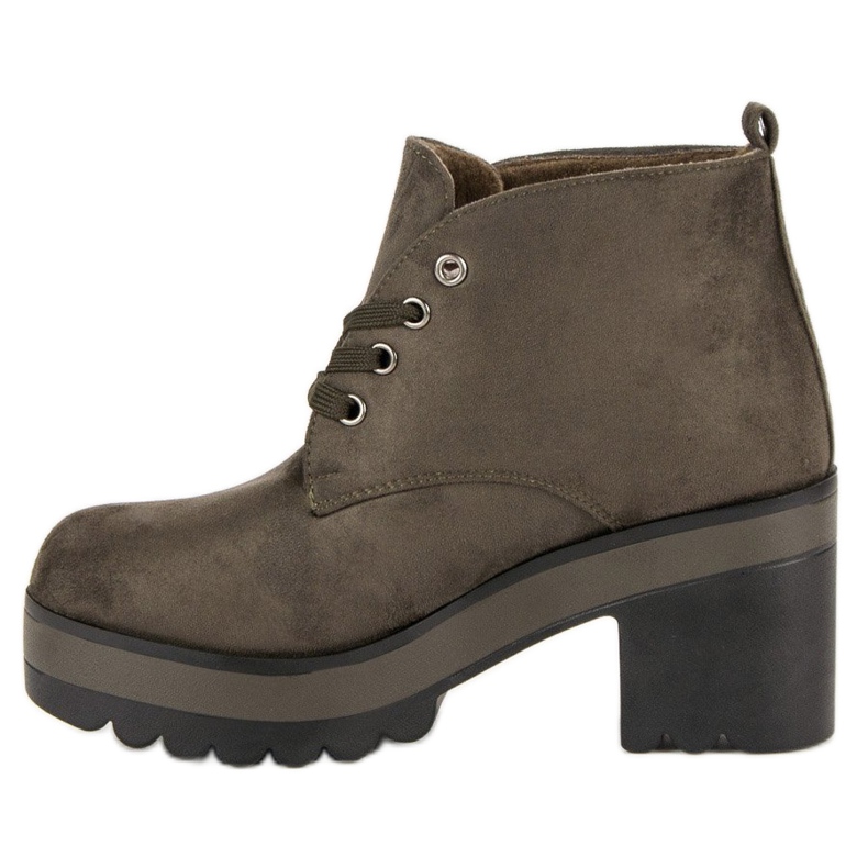 Bottes légères à talons hauts vert 2