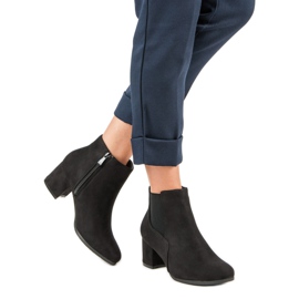 Nio Nio Bottines Chelsea en daim noir le noir 1