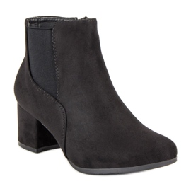 Nio Nio Bottines Chelsea en daim noir le noir 2