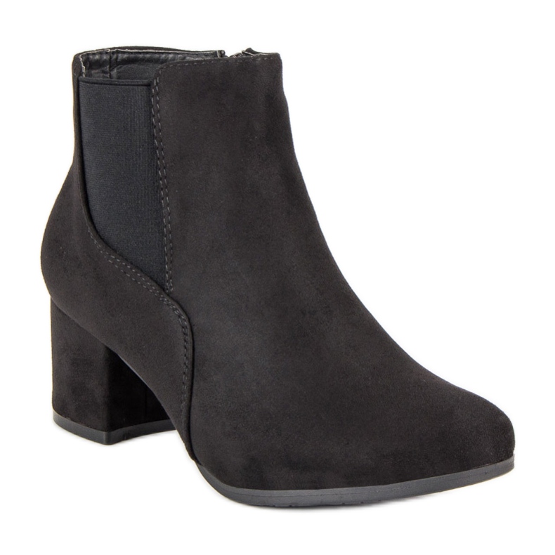 Nio Nio Bottines Chelsea en daim noir 2