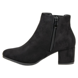 Nio Nio Bottines Chelsea en daim noir le noir 3