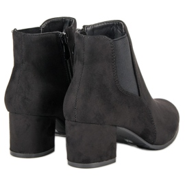 Nio Nio Bottines Chelsea en daim noir le noir 4
