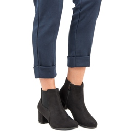 Nio Nio Bottines Chelsea en daim noir le noir 6