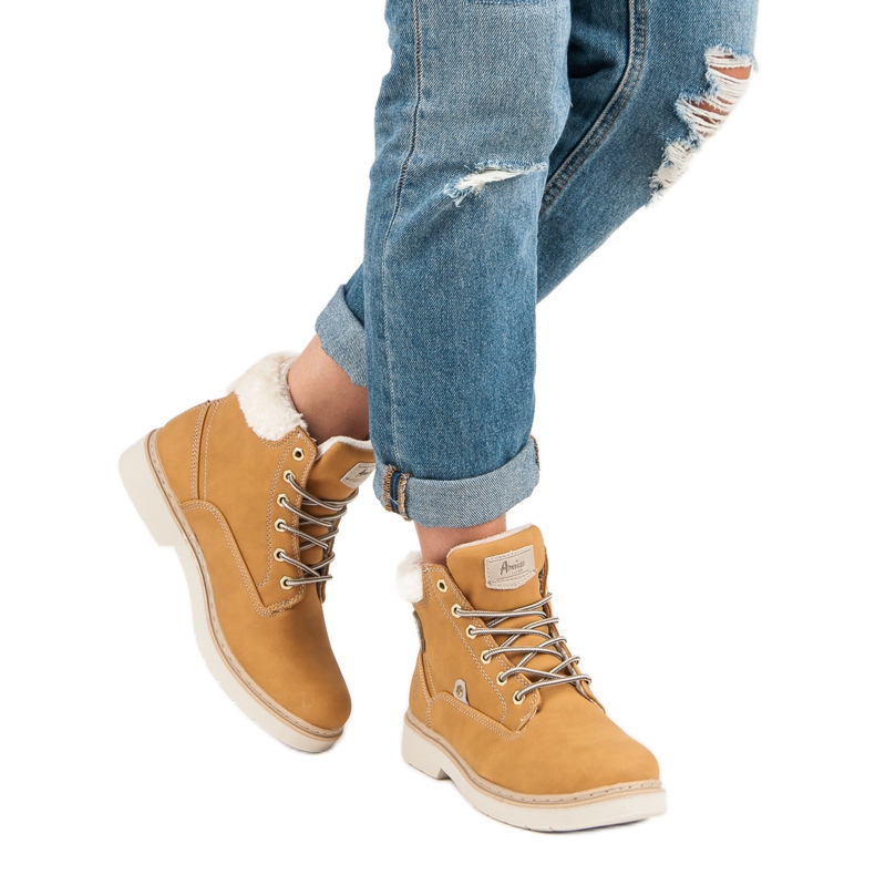 American Club Chaleureux trappeurs américains brun 1