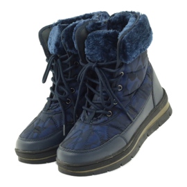 Bottes de neige sport sur fourrure DK bleu marine 3