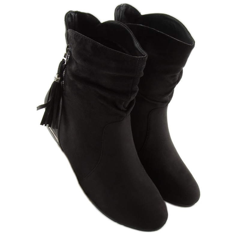 Bottes femme noires VQ-362 noir le noir 1