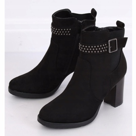 Bottines à talons noires 6139 Noir le noir 2