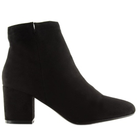 Bottines à talons noires 3126 noir le noir 1