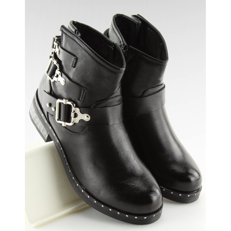Bottes noires pour femmes noires 7313-PA Noir le noir 2