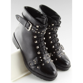 Bottines noires à clous noir A3309 Noir le noir 3