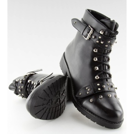 Bottines noires à clous noir A3309 Noir le noir 5