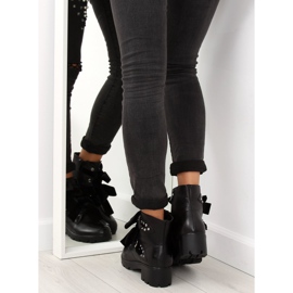 Bottines noires à clous noir A1208 noir le noir 3