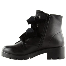 Bottines noires à clous noir A1208 noir le noir 6