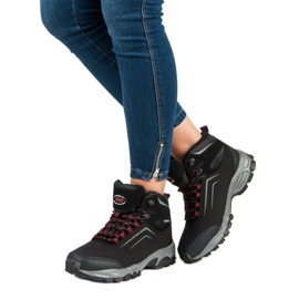 American Club Bottes américaines d'hiver pour femmes le noir 1
