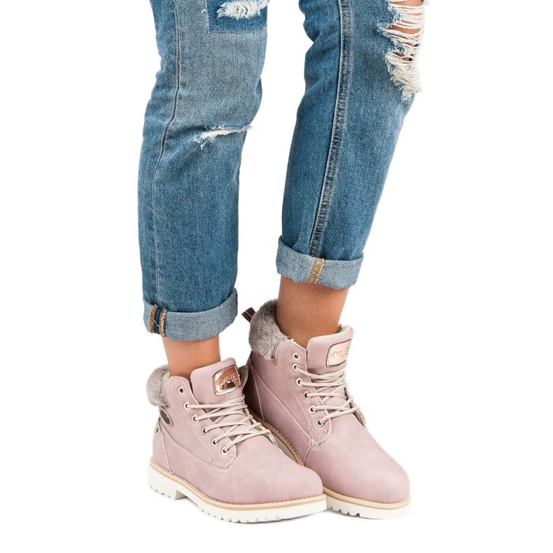 Kylie Trappeurs de poudre rose 1