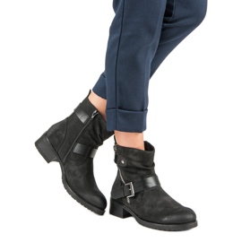 Bottines d'automne VINCEZA le noir 1