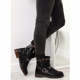 Bottes militaires noires A-30 Noir le noir 1