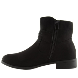 Bottines en daim noir JKD-52 Noir le noir 2