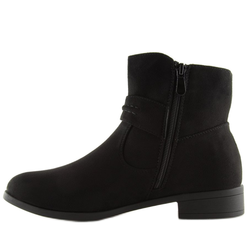 Bottines en daim noir JKD-52 Noir 2