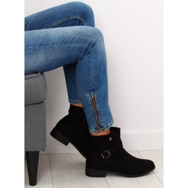 Bottines en daim noir JKD-52 Noir le noir 3