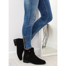 Bottines en daim noir JKD-52 Noir le noir 4