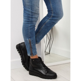 Bottines noires à lacets 6707-1 noir le noir 5