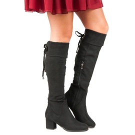Bottines en daim noir le noir 5