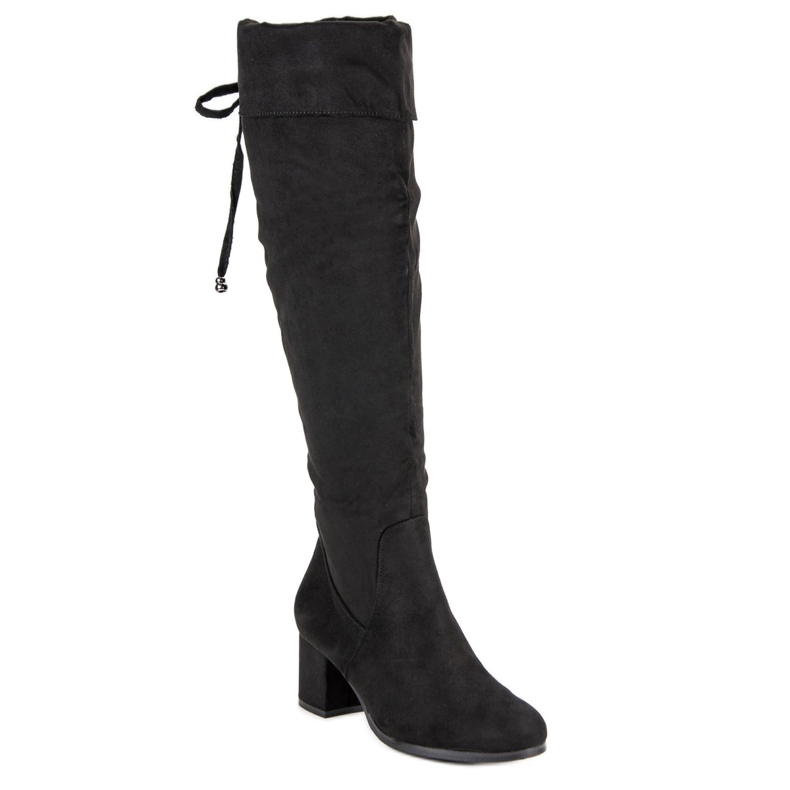 Bottines en daim noir le noir 1