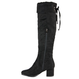 Bottines en daim noir le noir 2