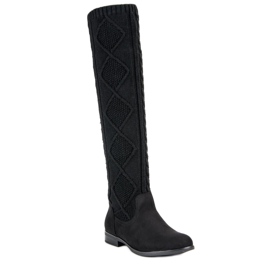Seastar Bottes plates élégantes le noir 1