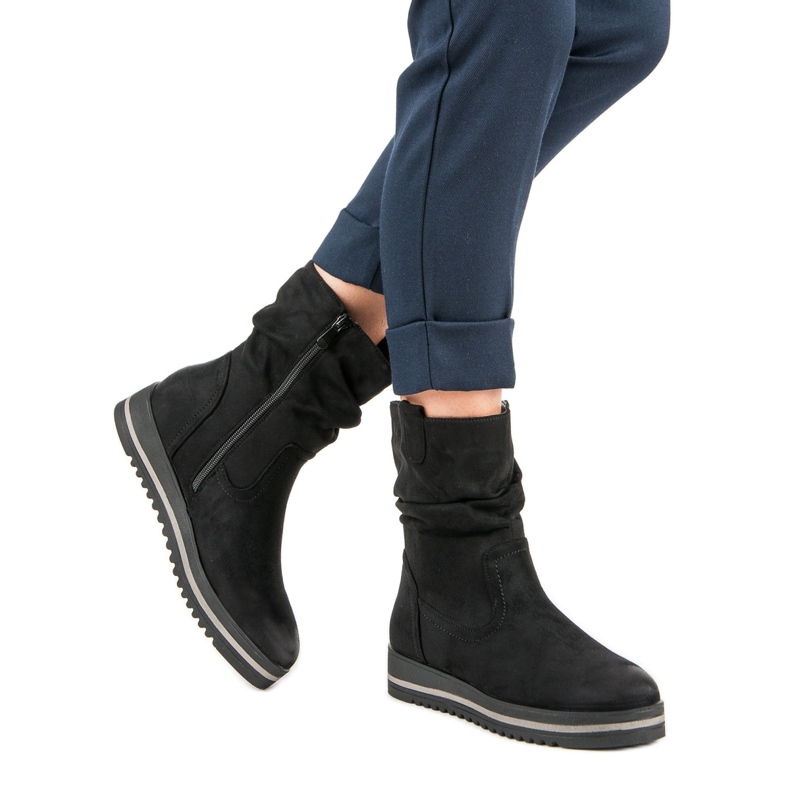 Bottes VINCEZA confortables le noir 1