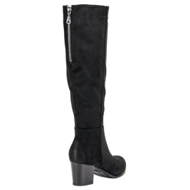 Bottines en daim VINCEZA le noir 3