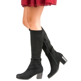 Bottines en daim VINCEZA le noir 5