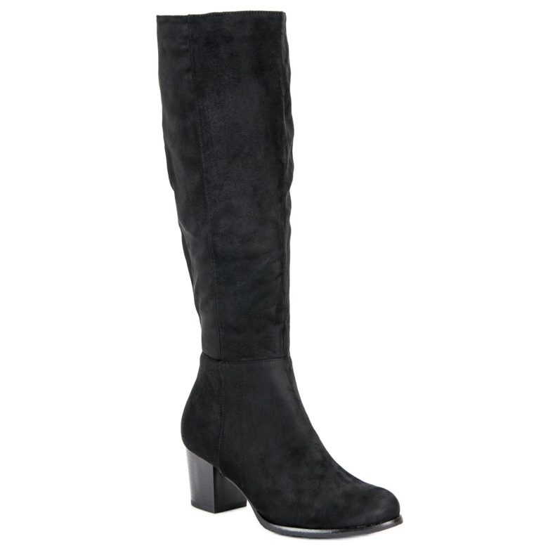 Bottines en daim VINCEZA noir 1