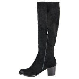 Bottines en daim VINCEZA le noir 2