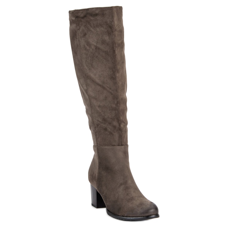 Bottines en daim VINCEZA vert 1