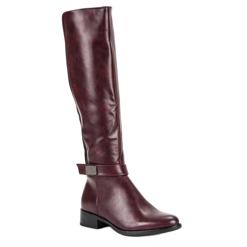 Bottines bordeaux VINCEZA rouge 1
