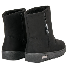 Mckeylor Bottes en daim chaudes le noir 5