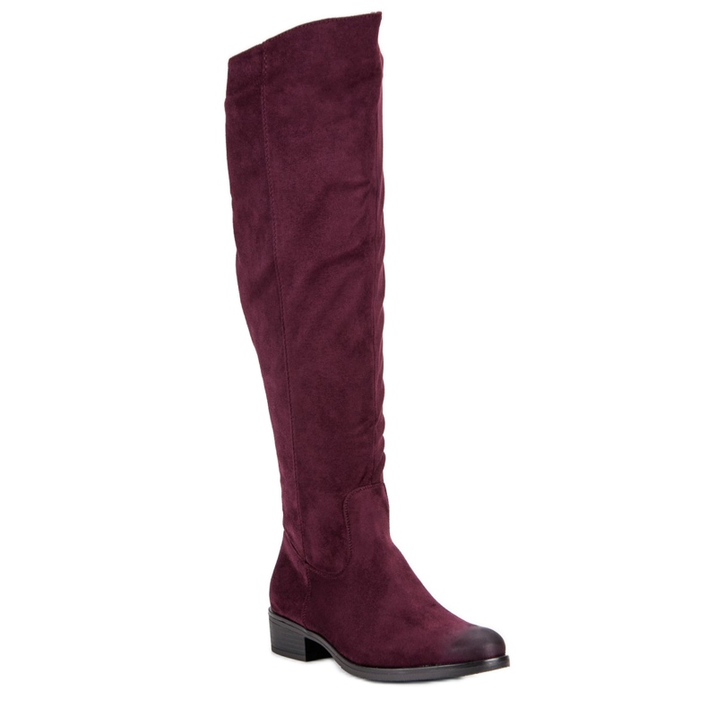 Bottines bordeaux VINCEZA rouge 1