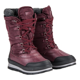 Mckeylor Bottes de neige bordeaux à la mode rouge 3