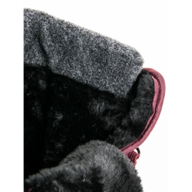 Mckeylor Bottes de neige bordeaux à la mode rouge 4